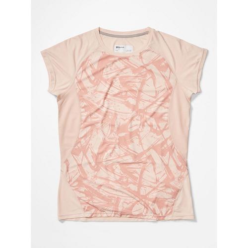 Marmot Crystal T-Shirts For Womens Pink EDH854301